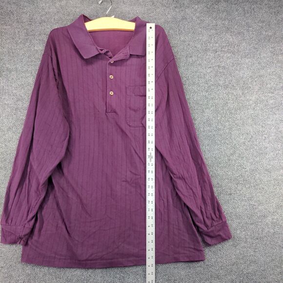 Vintage Blair Menswear Dress Shirt Mens Size 2XL Purple Striped Made in USA - Picture 4 of 13